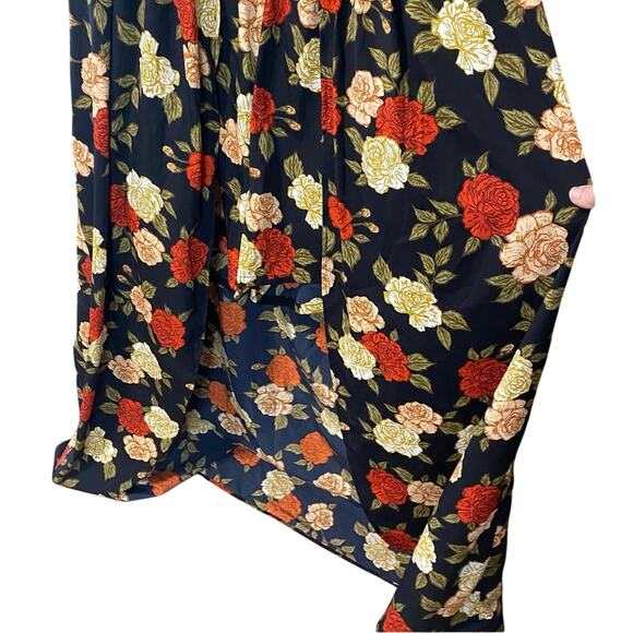 Speed Control Multicolor Floral romper dress 2X scoopneck dark academia romantic - Picture 3 of 11